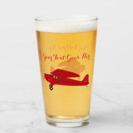 Copo De Pint Vintage Airplane - Cerveja De Tumbler