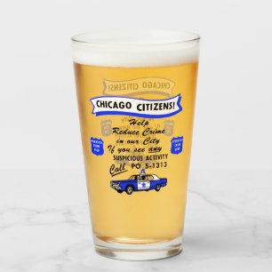 Copo De Pint Vintage Chicago Operação Crime