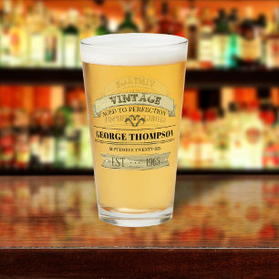 Copo De Pint Vintage Classic Simple Aged to Perfection Sign