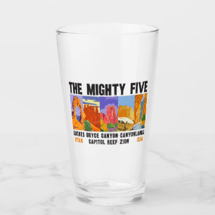 Copo De Pint Vintage da Lista Nacional de Parques de Utah
