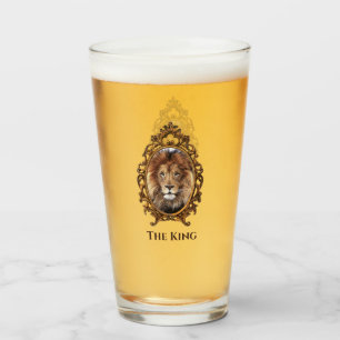 Copo De Pint Vintage Elegante Brown Lion King Pais Retroritário