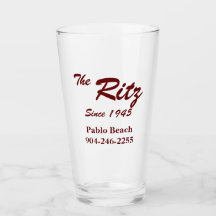 Vintage Retro Custom Business Pint Glass