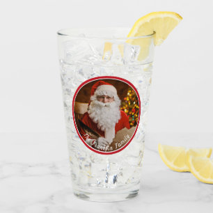 Copo De Pint Vintage Santa Claus Feriados de Natal Personalizam