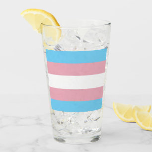 Copo De Pint Visibilidade da bandeira do orgulho transgênero da
