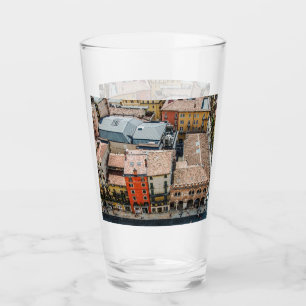 Copo De Pint Vista de cima de fachadas coloridas de edifícios