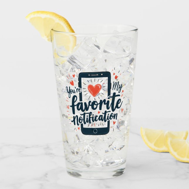 Copo De Pint Você é a minha reação digital de notificação favor (Gelo frontal)