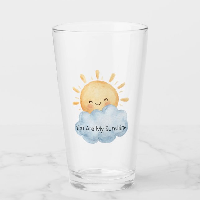 Copo De Pint Você É Meu Sol Feliz Nuvem Sol (Frente)