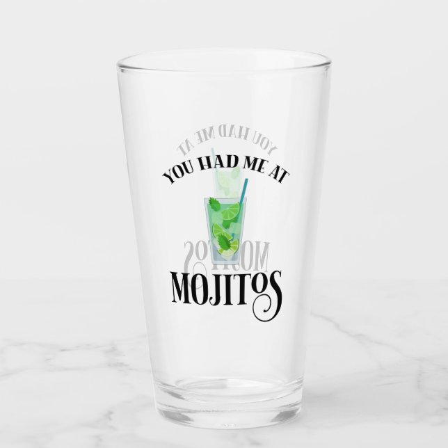 Copo De Pint Você Me Teve Em Mojitos (Frente)