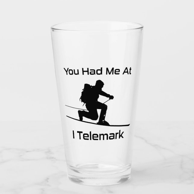 Copo De Pint Você Me Teve No Telemark Ski (Frente)