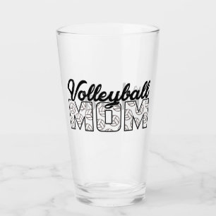 Copo De Pint Voleibol Mãe e Nome Vidro
