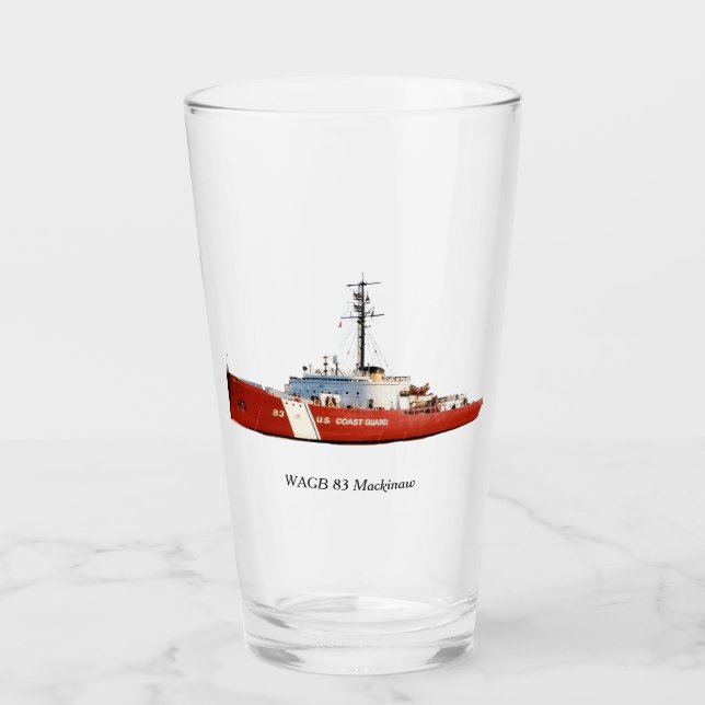 Copo De Pint WAGB 83 Vidro vermelho-mackinaw (Frente)