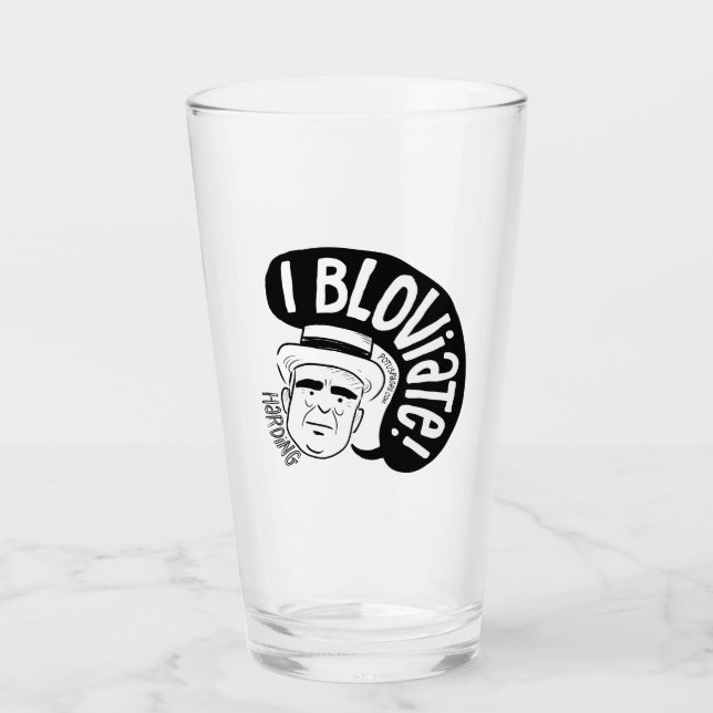 Copo De Pint Warren G. Harding glass (Frente)