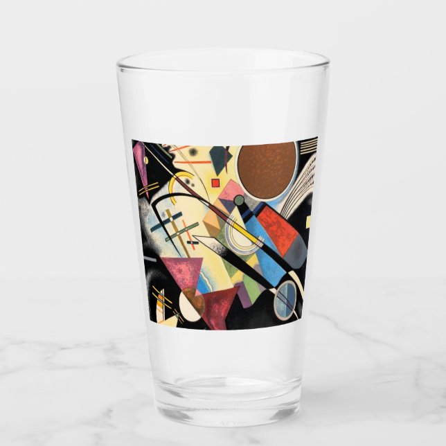 Copo De Pint Wassily Kandinsky Acompanhamento em preto (Frente)