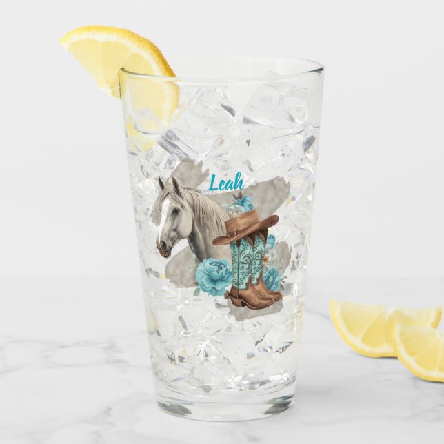 Copo De Pint Western Horse  (Gelo frontal)