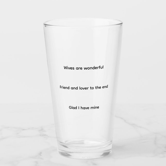 Copo De Pint Wife (Frente)