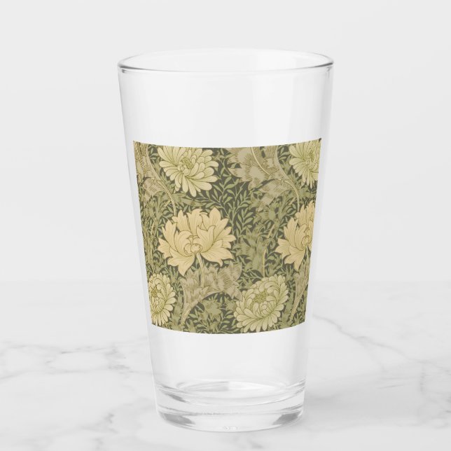 Copo De Pint William Morris Chrysanthemum Sage Flower (Frente)