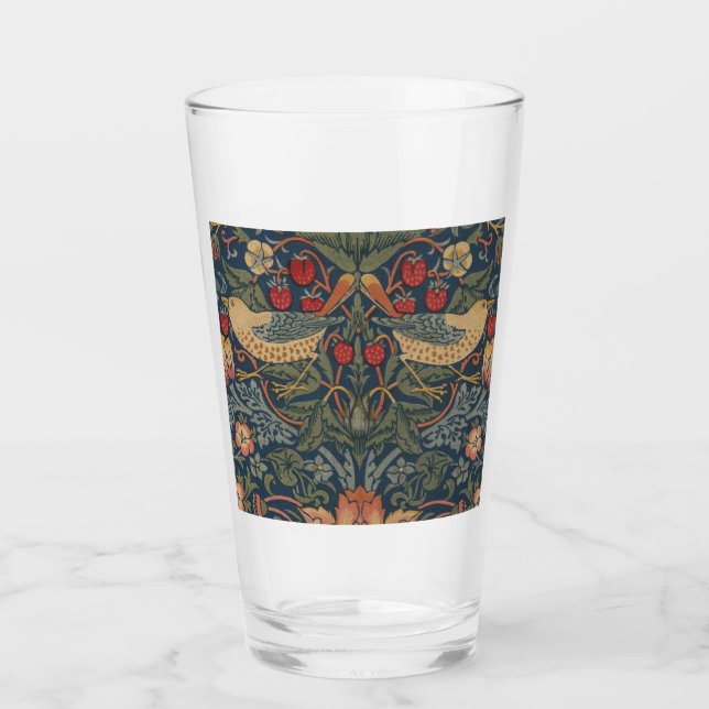 Copo De Pint William Morris Strawberry Theves Birds (Frente)