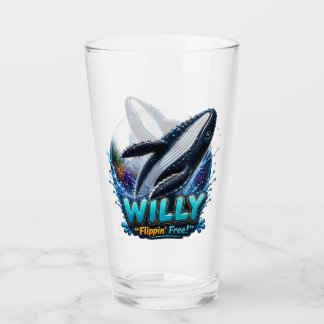 Copo De Pint Willy Baleia – Flutuando Livre. Divertido