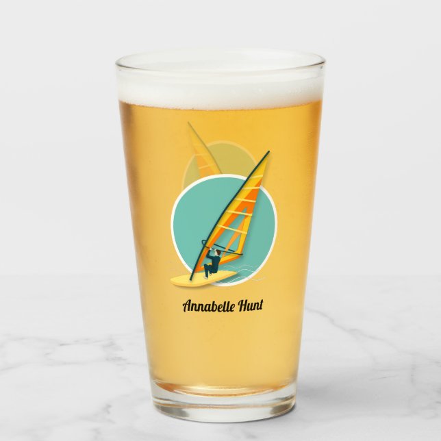Copo De Pint Windsurfing (Frente (Preenchido))