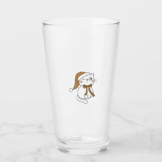 Copo De Pint Winking Winter Cat