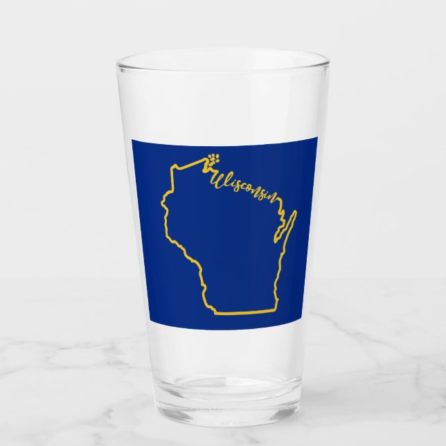 Copo De Pint wisWisconsin Pint Glass (Frente)