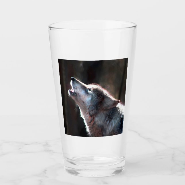 Copo De Pint Wolf Howling Lone Wolf (Frente)