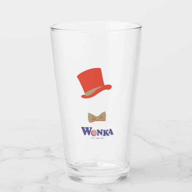 Copo De Pint Wonka Top Hat e Arco Tie (Frente)