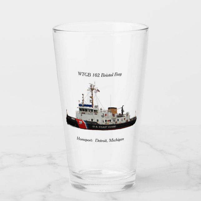 Copo De Pint WTGB 102 Bristol Bay glass (Frente)