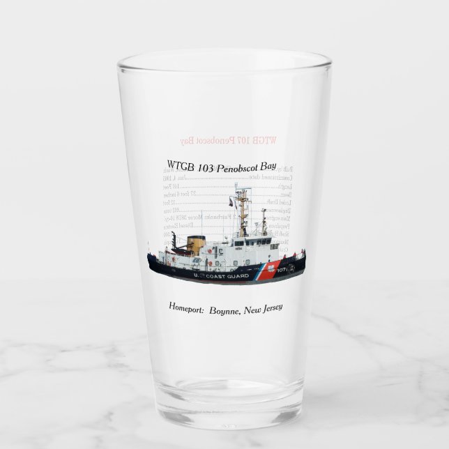 Copo De Pint WTGB 107 Penobscot Bay info glass (Frente)
