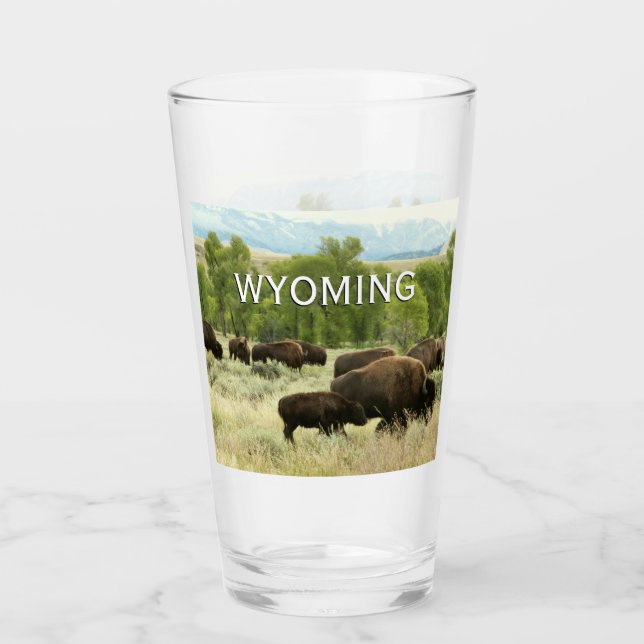 Copo De Pint Wyoming Bison Nature (Frente)