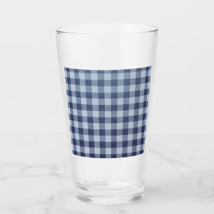 Copo De Pint Xadrez azul