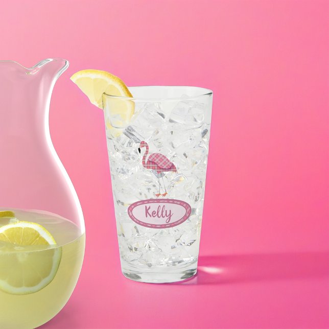 Copo De Pint Xadrez Flamingo (Criador carregado)