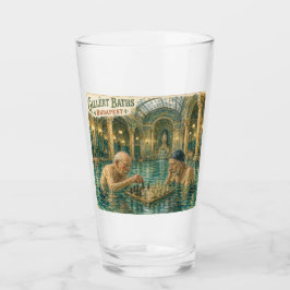 Copo De Pint Xadrez nos Banhos Gellert Budapeste Hungria