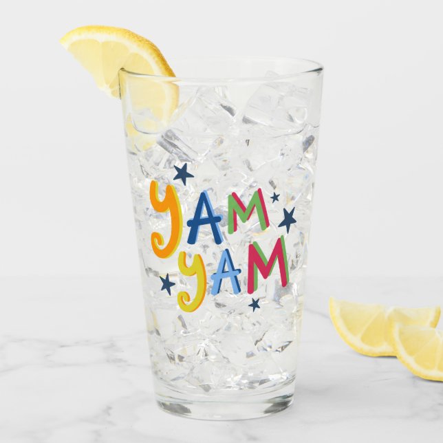 Copo De Pint Yam Yam Black Country Glass (Gelo frontal)