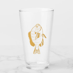 Copo De Pint Yello Sunfish Glass para Beer Dri