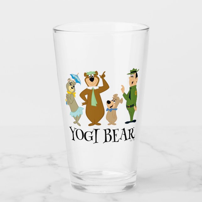 Copo De Pint Yogi Bear e Friends Classic Pose (Frente)