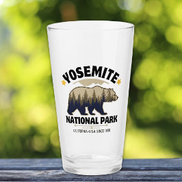Copo De Pint Yosemite National Park Bear Forest Beer Glass