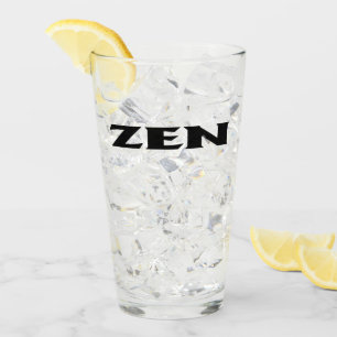 Copo De Pint Zen black glass tumbler