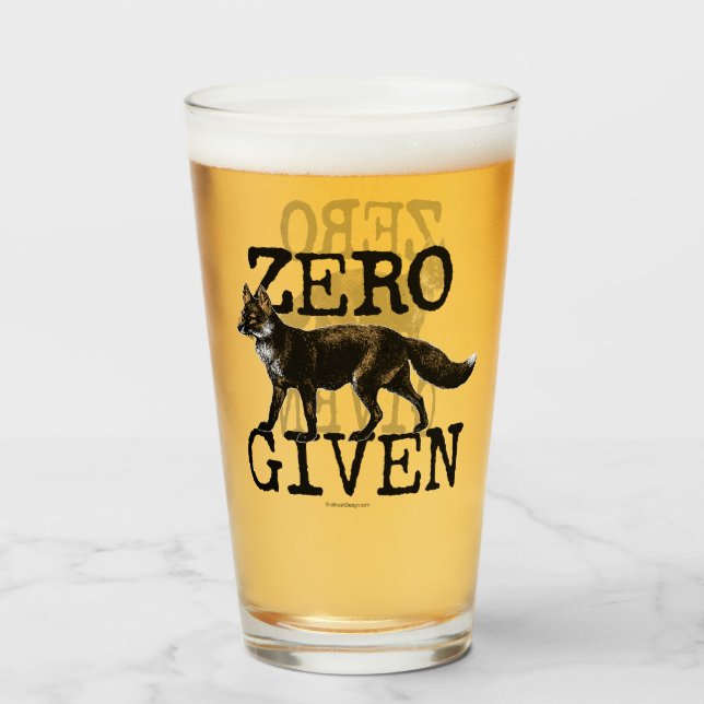 Copo De Pint Zero (Fox) dado (Frente (Preenchido))