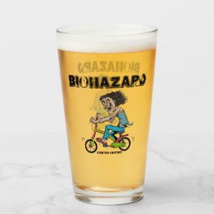 Copo De Pint Zombie Em Uma Bicicleta