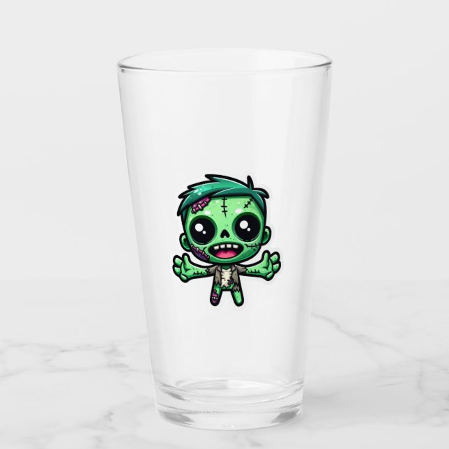 Copo De Pint Zombie engraçado (Frente)