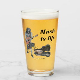 Copo De Pint Zombie Guitar Rock Musical Fantasy Art Cup