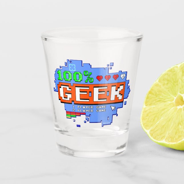 Copo De Shot 100% Geek (Frente)
