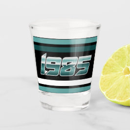 Copo De Shot 1985 - Teal de distribuição retrô