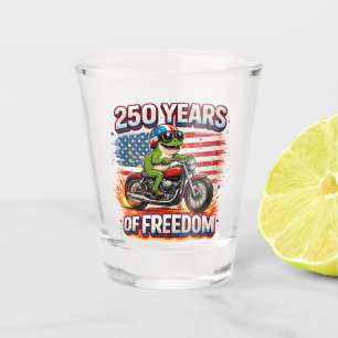 Copo De Shot 250 Anos De Liberdade Patriota Sapo Motociclista E