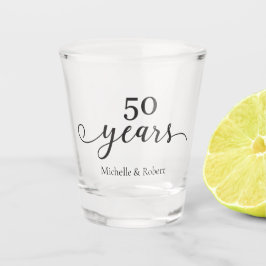 Copo De Shot 50 anos de aniversário de casamento