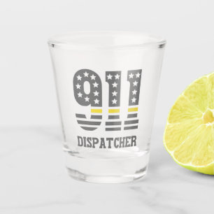 Copo De Shot 911 Expedidor EUA Sinalizador Thin Yellow Line Eme