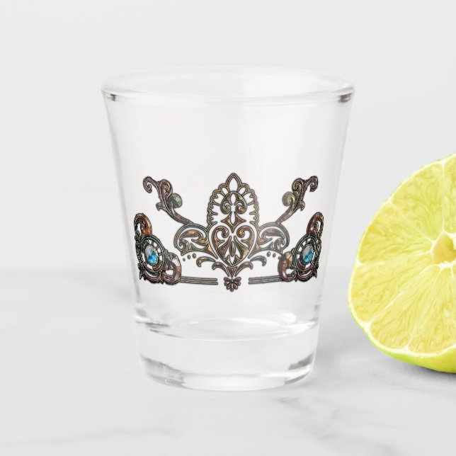 Copo De Shot A armação ostenta um design opulente (Frente)