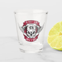 A era perfeita para rock and roll Shot glass
