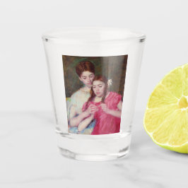 Copo De Shot A lição de crochê (duas irmãs)